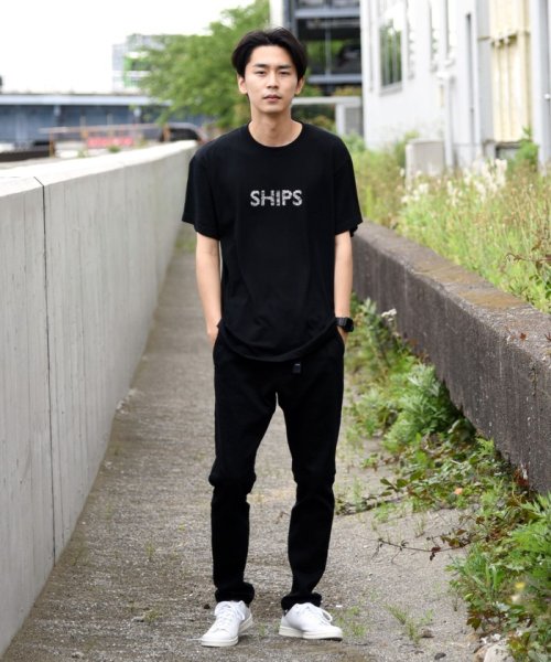 SHIPS MEN(シップス　メン)/【WEB限定】SHIPS: SCREEN STARS（Ｒ）ボディ SHIPS ロゴ フラワー柄 Tシャツ/img03