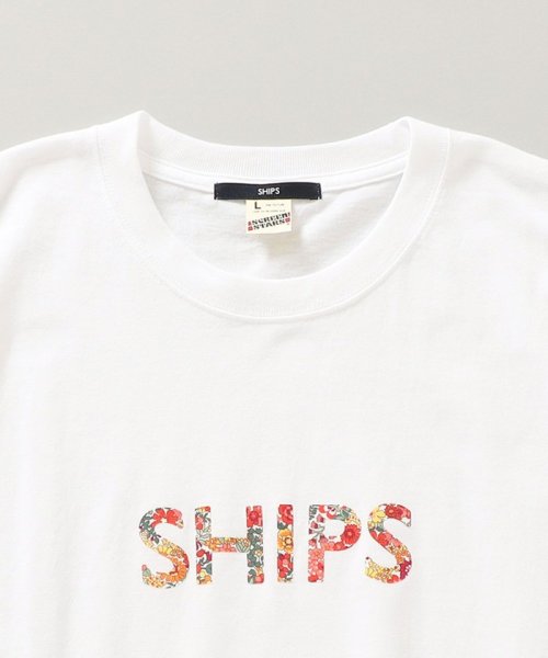 SHIPS MEN(シップス　メン)/【WEB限定】SHIPS: SCREEN STARS（Ｒ）ボディ SHIPS ロゴ フラワー柄 Tシャツ/img20