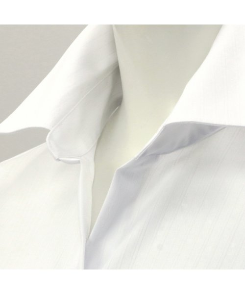 TOKYO SHIRTS(TOKYO SHIRTS)/形態安定 スキッパー衿 オーガニック綿100％ 半袖ビジネスワイシャツ/img03