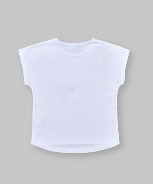 BeBe(ベベ)/マーメイド ロゴ プリント フリル リラックス 半袖 Tシャツ （90～150c/img01