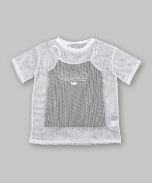 ZIDDY(ジディー)/メッシュ Tシャツ + タンクトップ セット(130~160cm)/img01