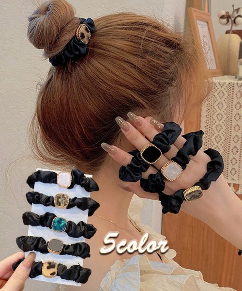 クーポン セール 30 Off シュシュ ヘアゴム ヘアアレンジ 韓国 サテンフリル 髪留め 髪飾り パーティー 二次会 お呼ばれ ショッピングゴー Shoppinggo Magaseek