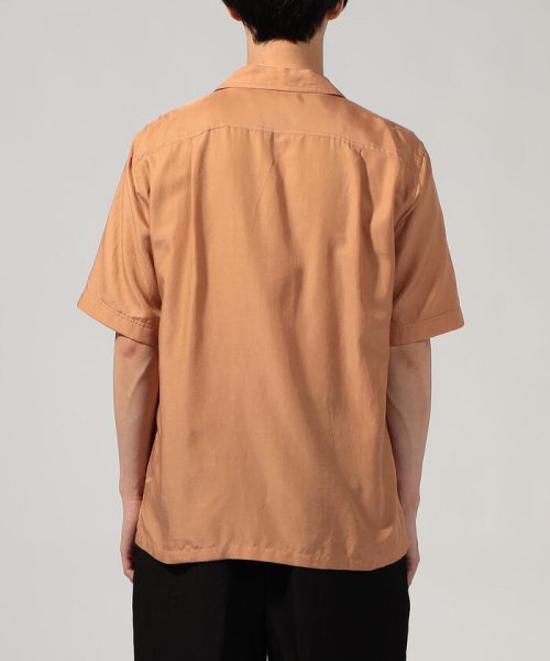 TOMORROWLAND MENS(TOMORROWLAND MENS)/コットンシルク オープンカラーショートスリーブシャツ BROWN/img07