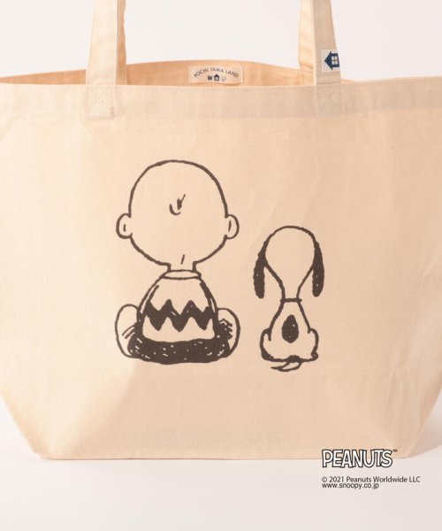 POCHITAMA LAND(ポチタマランド)/【PEANUTS/ピーナッツ】Charlie Brown & Snoopy トートM/img01