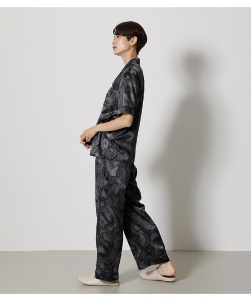 AZUL by moussy(アズールバイマウジー)/T／H SATIN S／S PAJAMAS/img03