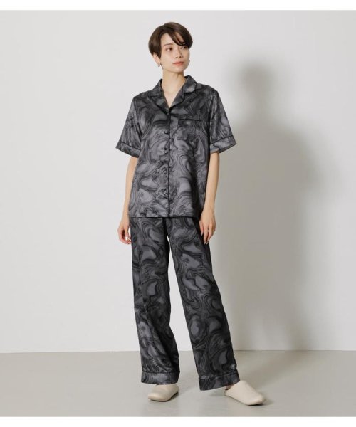 AZUL by moussy(アズールバイマウジー)/T／H SATIN S／S PAJAMAS/img04