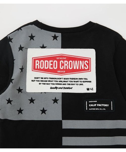 RODEO CROWNS WIDE BOWL(ロデオクラウンズワイドボウル)/キッズバックUSフラッグTシャツ/img09