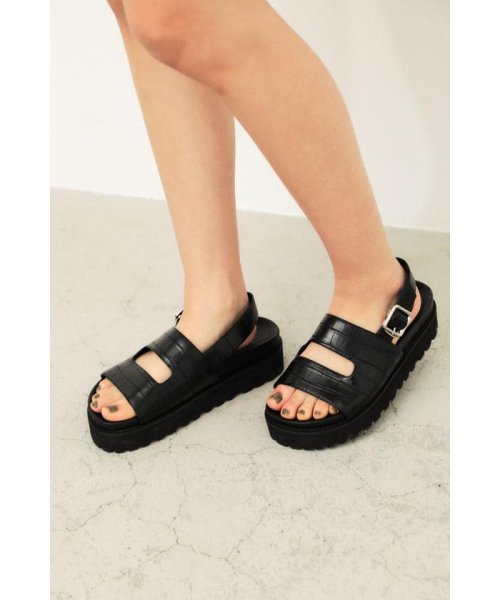 LAGUA GEM(ラグアジェム)/CROCO LIKE FLAT SANDAL/img14