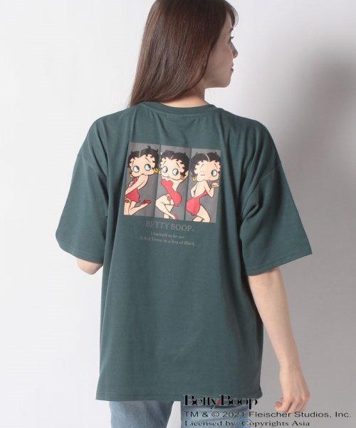 JEANS MATE(ジーンズメイト)/【BETTYBOOP】バックプリントオーバーサイズTシャツ/img14