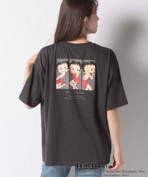 JEANS MATE(ジーンズメイト)/【BETTYBOOP】バックプリントオーバーサイズTシャツ/img15