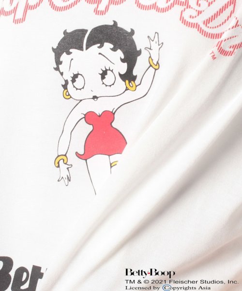 JEANS MATE(ジーンズメイト)/【BETTYBOOP】ラウンドヘムオーバーサイズTシャツ/img09