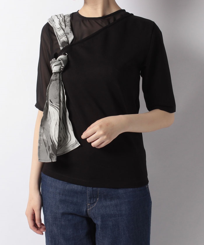 セール】スカーフデザインカットソー(504086157) | アン レクレ (en