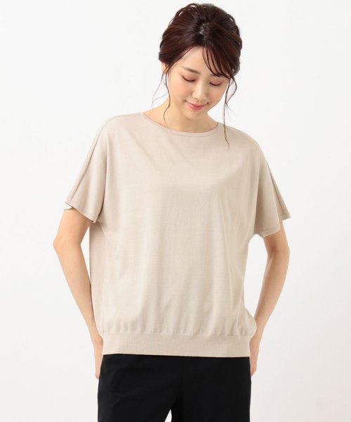 J.PRESS LADIES(J．プレス　レディス)/【UVカット・洗える】Functional Cotton Blend 袖レース ニット/img09