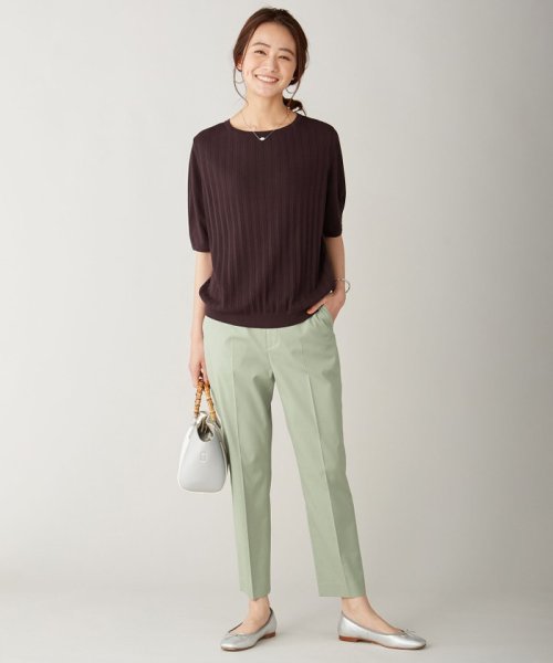 J.PRESS LADIES（LARGE SIZE）(J．プレス　レディス（大きいサイズ）)/【UVカット・洗える】Functional Cotton Blend プリーツ ニット/img03