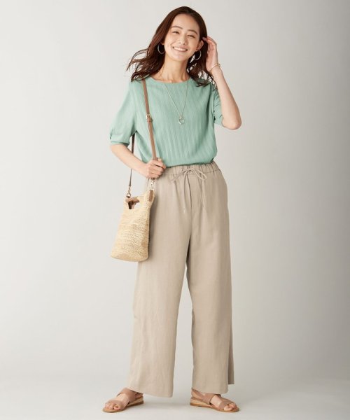 J.PRESS LADIES（LARGE SIZE）(J．プレス　レディス（大きいサイズ）)/【UVカット・洗える】Functional Cotton Blend プリーツ ニット/img04