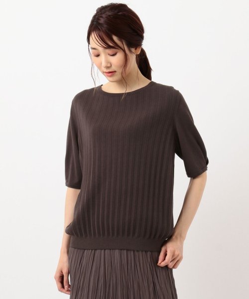 J.PRESS LADIES（LARGE SIZE）(J．プレス　レディス（大きいサイズ）)/【UVカット・洗える】Functional Cotton Blend プリーツ ニット/img05