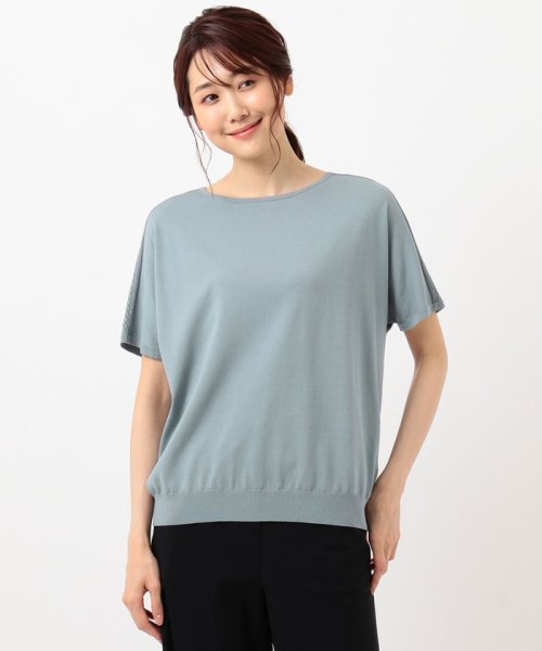 J.PRESS LADIES（LARGE SIZE）(J．プレス　レディス（大きいサイズ）)/【UVカット・洗える】Functional Cotton Blend 袖レース ニット/img10