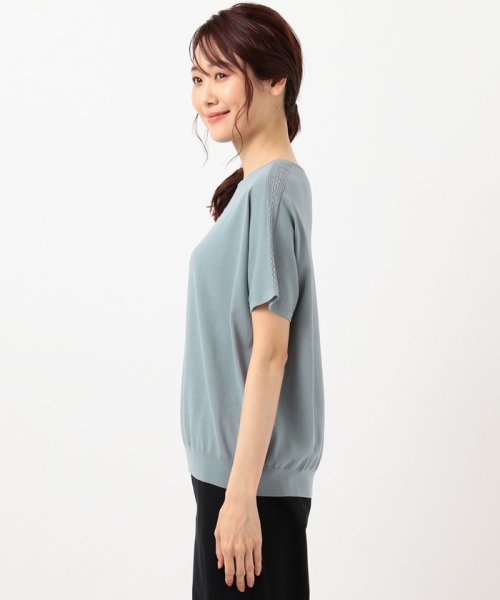 J.PRESS LADIES（LARGE SIZE）(J．プレス　レディス（大きいサイズ）)/【UVカット・洗える】Functional Cotton Blend 袖レース ニット/img11