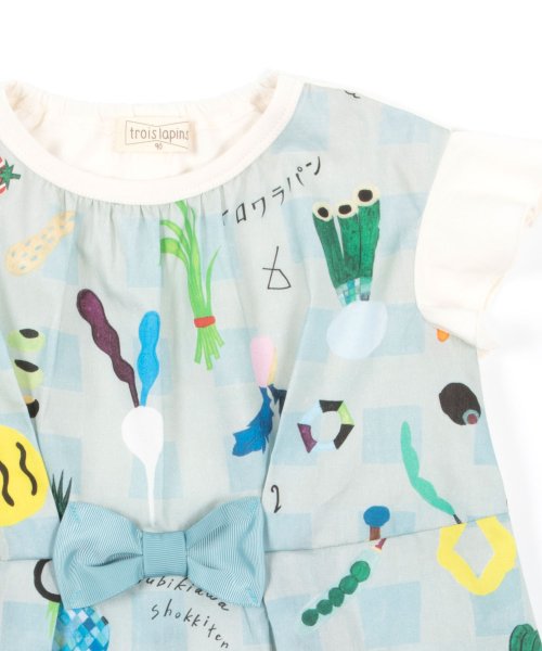 Troislapins トロワラパン Xsubikiawa食器店 ひざ丈ワンピース 90cm トロワラパン Troislapins Magaseek