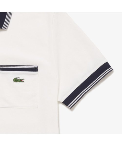 LACOSTE Mens(ラコステ　メンズ)/ストライプリブポロシャツ (半袖)/img13