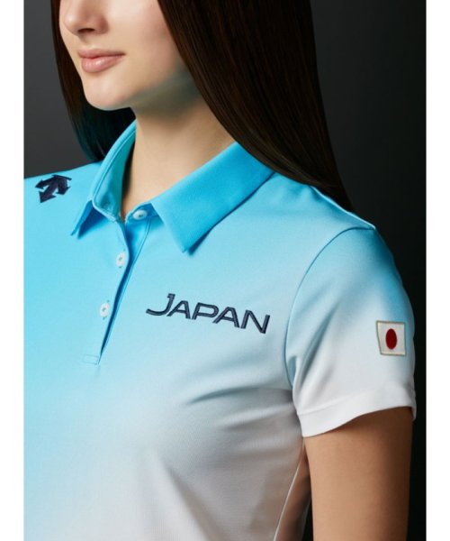 DESCENTE GOLF(デサントゴルフ)/【JAPAN NATIONAL TEAM レプリカモデル】ライジンググラデーションシャツ【アウトレット】/img03