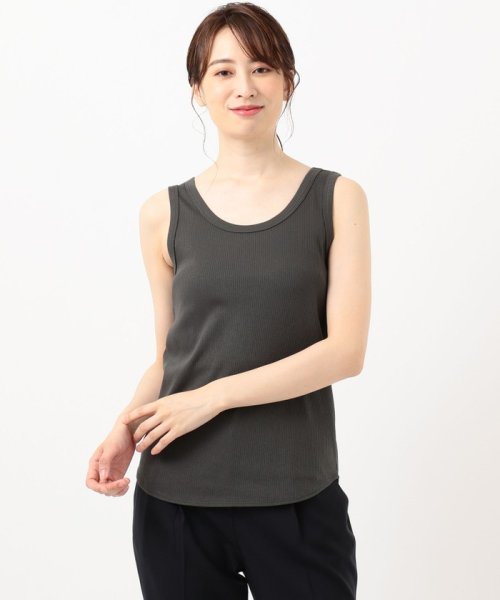 J.PRESS LADIES（LARGE SIZE）(J．プレス　レディス（大きいサイズ）)/スーピマテレコ リブ タンクトップ/img10