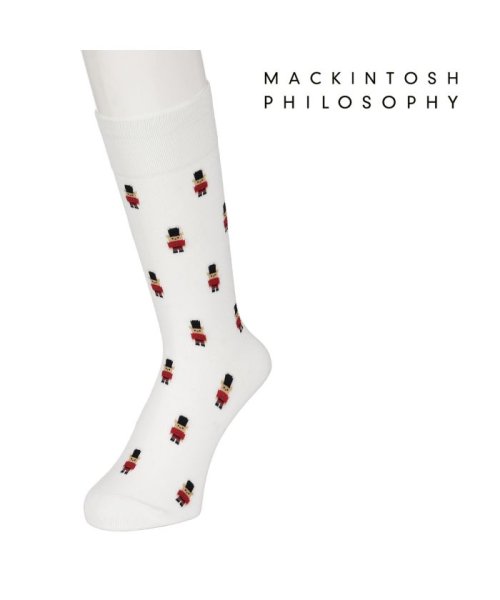 MACKINTOSH PHILOSOPHY(マッキントッシュフィロソフィー)/福助 公式 メンズ MACKINTOSH PHILOSOPHY (マッキントッシュフィロソフィー) クマ兵隊柄 クルー丈 ソックス/img01