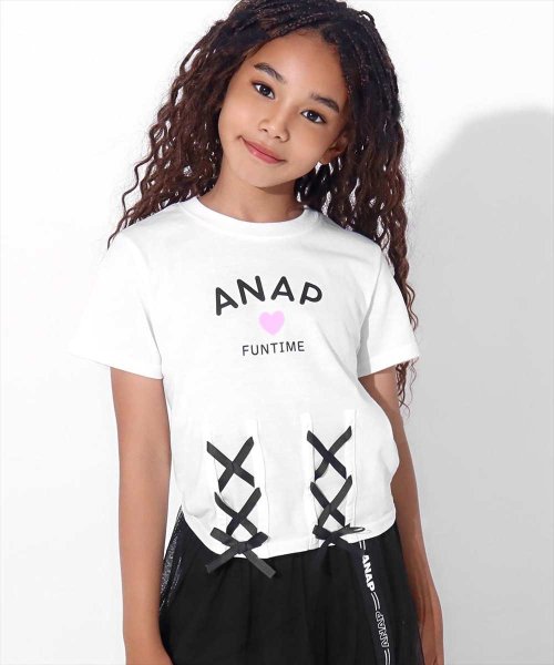 ANAP KIDS(アナップキッズ)/フロントレースアップTシャツ/img01