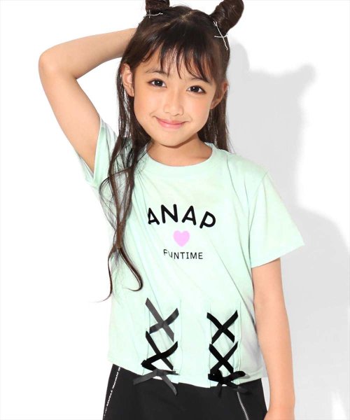 ANAP KIDS(アナップキッズ)/フロントレースアップTシャツ/img05