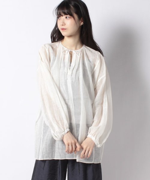 MICA&DEAL(マイカアンドディール)/linen sheer shirt/img06