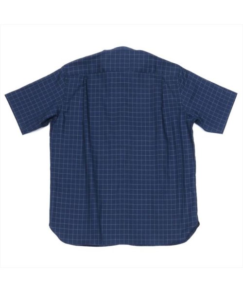 Pitta Re:)(ピッタリ)/形態安定 スタンド ラウンドテール 綿100% 半袖シャツ/img02