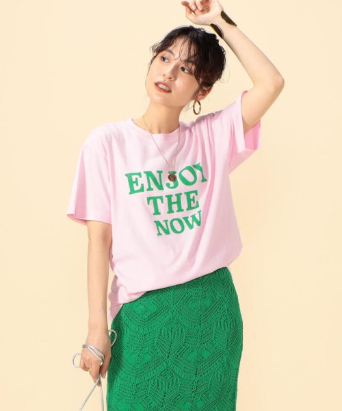NOLLEY’S(ノーリーズ)/◇【WEB限定】ENJOY THE NOW Tシャツ/img01