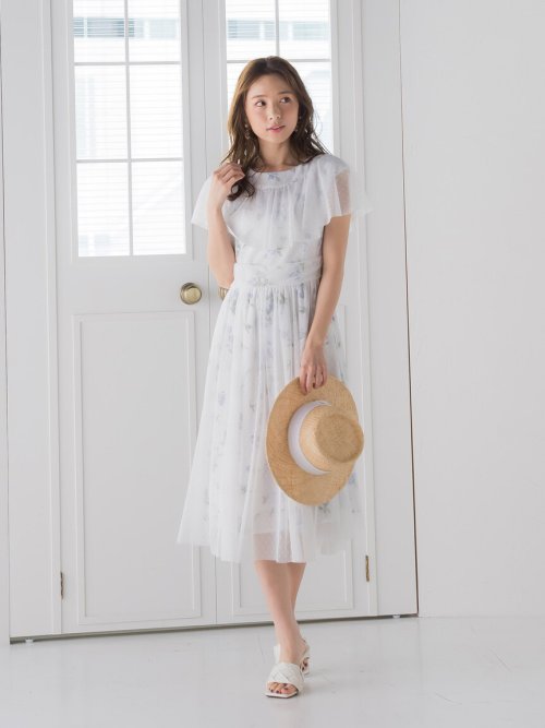 セール 梅田阪急 Web別注 花柄ドットチュールワンピース クイーンズコート Queens Court Magaseek セール 梅田阪急 Web別注 花柄ドットチュールワンピース クイーンズコート Queens Court Magaseek
