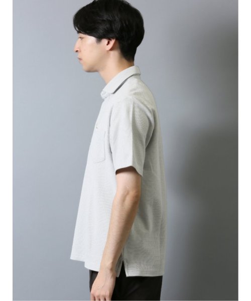 TAKA-Q(タカキュー)/ハニカム鹿の子 スキッパー半袖ポロシャツ/img01