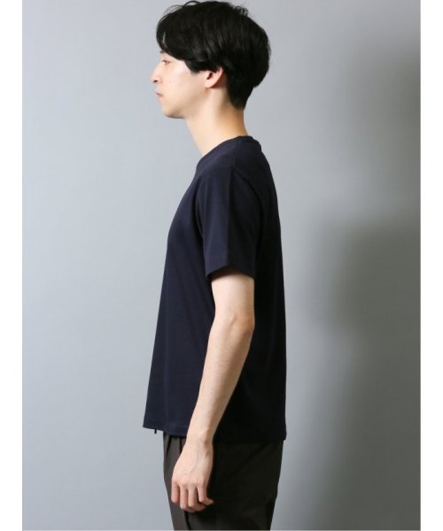 TAKA-Q(タカキュー)/シルケットジャガード Vネック半袖Tシャツ/img01