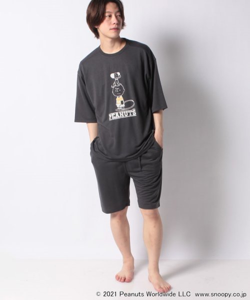 JEANS MATE(ジーンズメイト)/【PEANUTS】BIGTシャツ＆ショーツ　セットアップ  上下組/img09