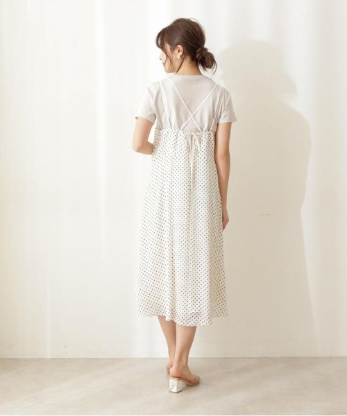 PROPORTION BODY DRESSING(プロポーション　ボディドレッシング)/Tシャツ×ドットキャミワンピセット/img13