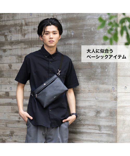 MAC HOUSE(men)(マックハウス（メンズ）)/NAVY ネイビー オーガニックコットン サッカー無地半袖シャツ BGP502/img03