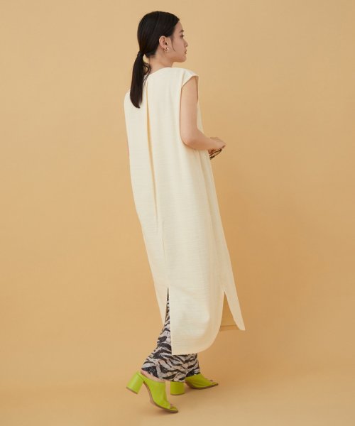 セール アウトレット店舗 Web限定 スリットネックワンピース アダム エ ロペ Adam Et Rope Magaseek