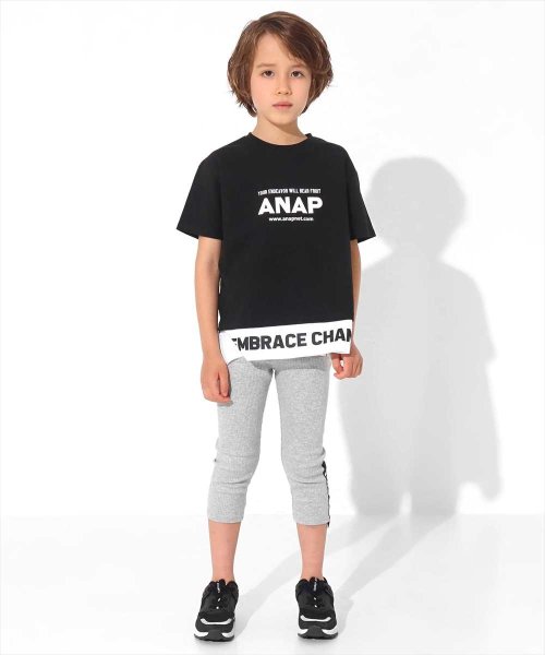 ANAP KIDS(アナップキッズ)/レイヤード風ビッグTシャツ/img02