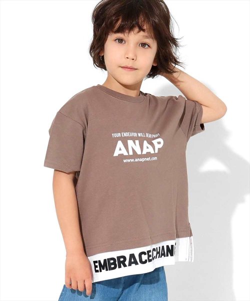 ANAP KIDS(アナップキッズ)/レイヤード風ビッグTシャツ/img06