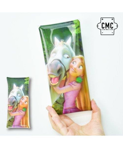 ディズニー ラプンツェル ペンケース 筆箱 小物入れ クリアマルチケース Lサイズ ラプンツェル キャラクター かわいい シンプル トレンド 多機能 人気 洗 ランナー Runner Magaseek