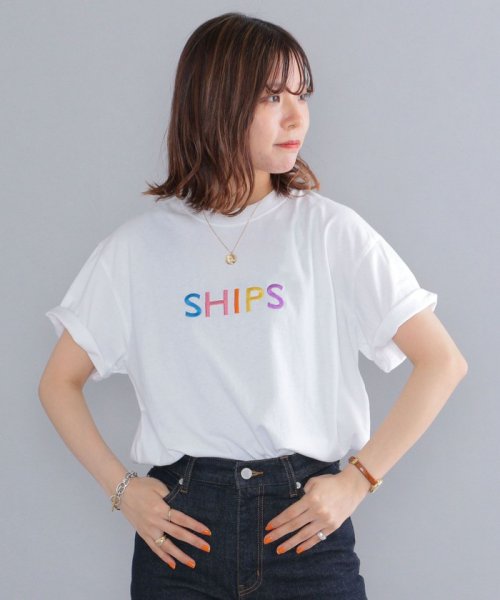 SHIPS MEN(シップス　メン)/SHIPS: ロゴ エンブロイダリー Tシャツ/img22