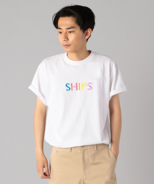 SHIPS MEN(シップス　メン)/SHIPS: ロゴ エンブロイダリー Tシャツ/img24