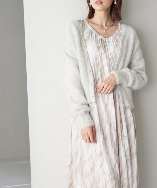 ROPE' PICNIC(ロペピクニック)/【一部店舗限定】【Mon E’toile/モンエトワール】ストーンプリントギャザーDRESS/img01