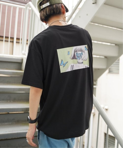 VENCE　EXCHANGE(ヴァンス　エクスチェンジ)/KisaバタフライイラストバックプリントTシャツ/img02