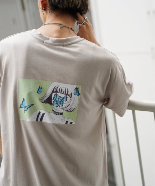 VENCE　EXCHANGE(ヴァンス　エクスチェンジ)/KisaバタフライイラストバックプリントTシャツ/img10