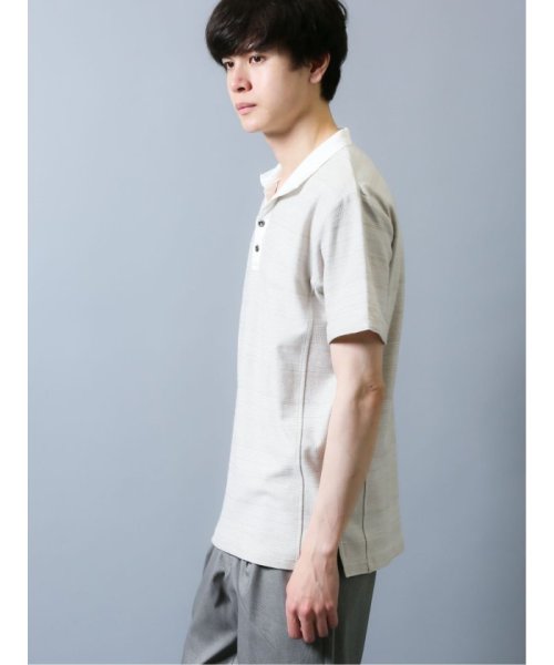 semanticdesign(セマンティックデザイン)/シャドーボーダー デザイン半袖ポロシャツ/img01