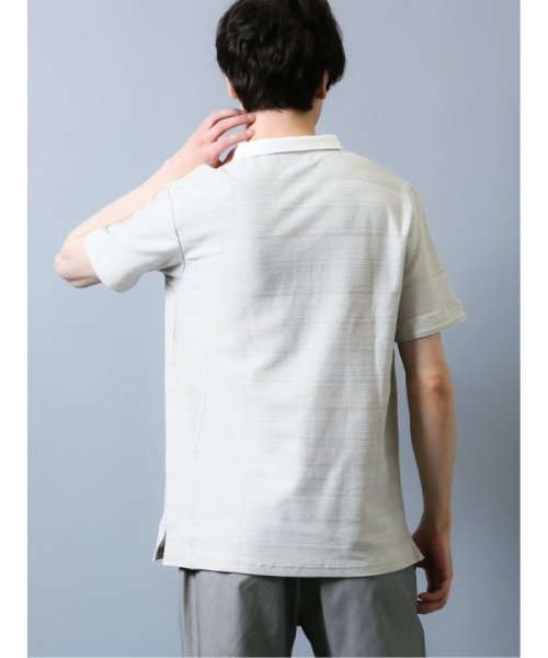 semanticdesign(セマンティックデザイン)/シャドーボーダー デザイン半袖ポロシャツ/img02