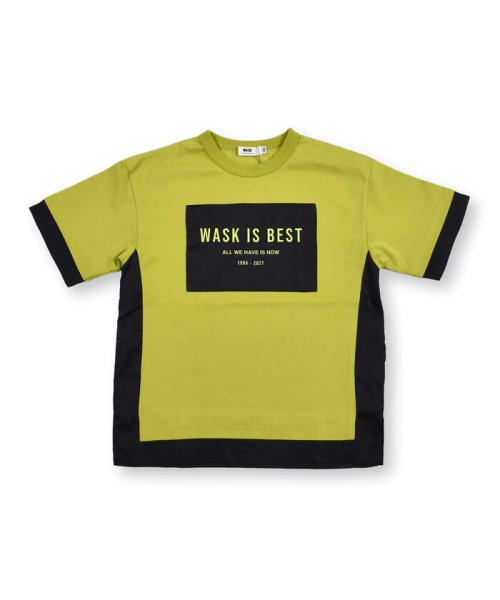 WASK(ワスク)/ナイロン ロゴ パッチ レーヤード 天竺 ビッグ 半袖 Tシャツ (100~16/img05